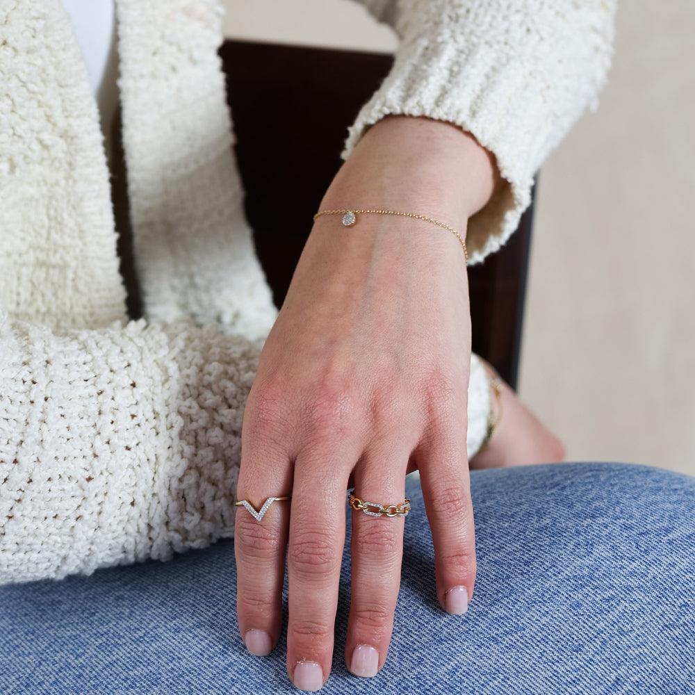 Ella Stein Diamond Disc Diva Chain Bracelet