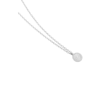 Ella Stein Diamond Circle Rope Pendant Necklace