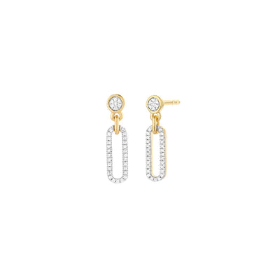 Ella Stein Meet Me in the Middle Diamond Earrings