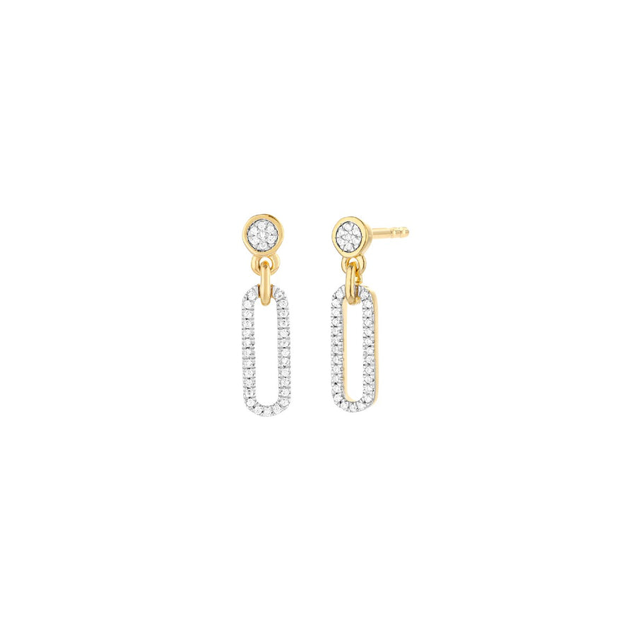 Ella Stein Meet Me in the Middle Diamond Earrings