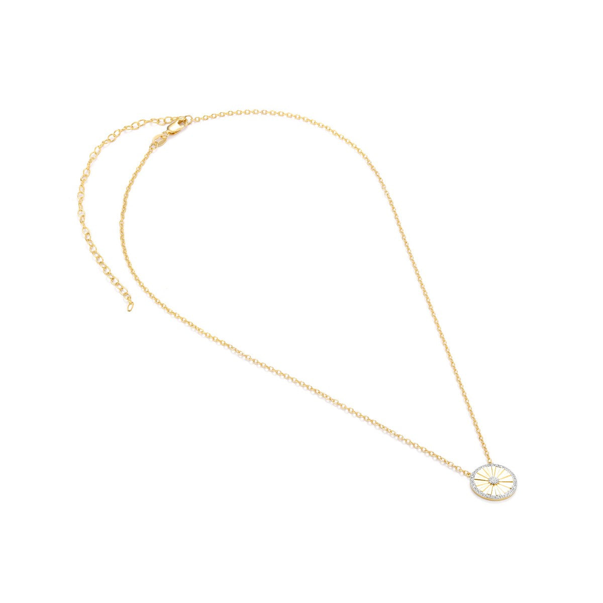 Ella Stein Circle Burst Diamond Necklace