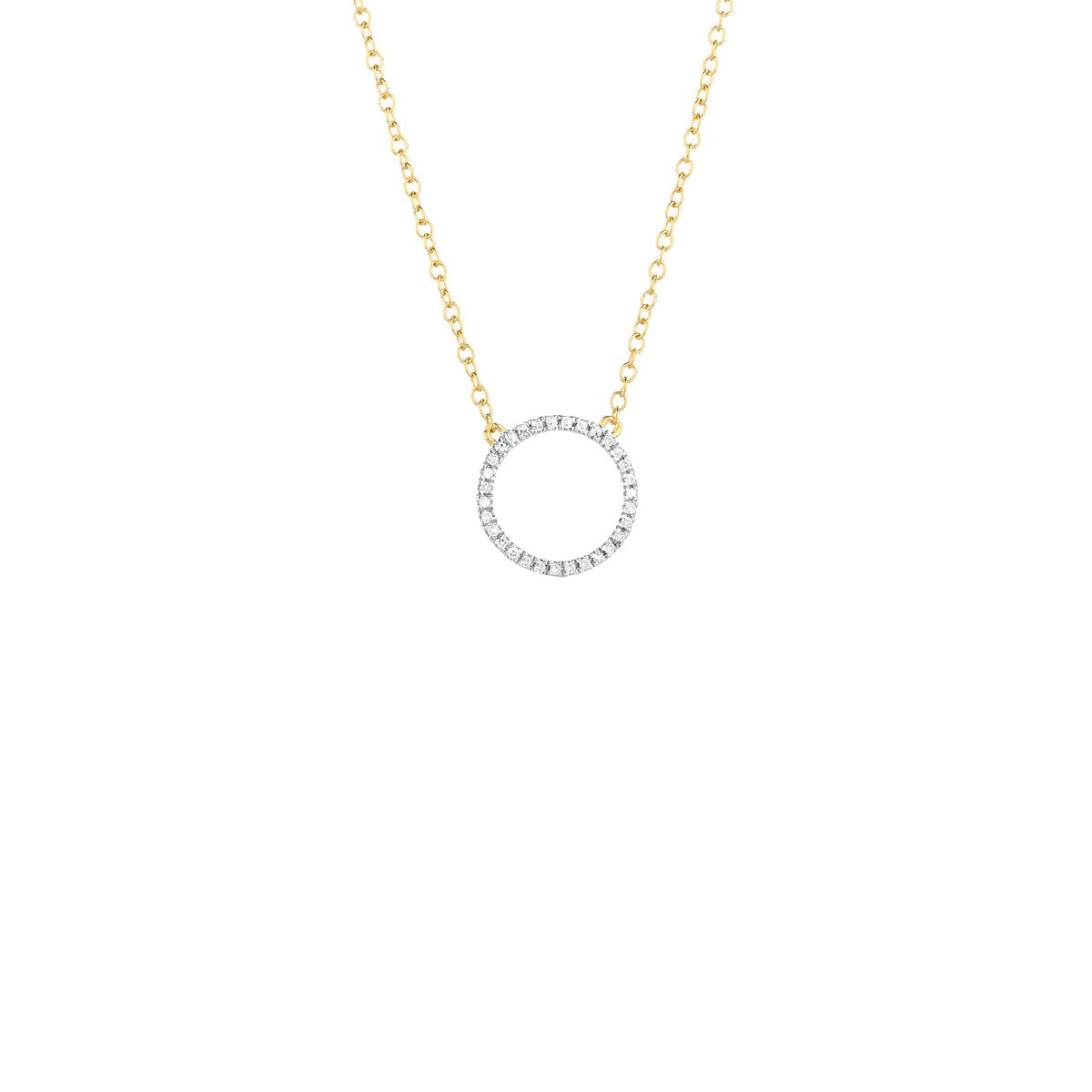 Ella Stein Diamond Open Circle Necklace