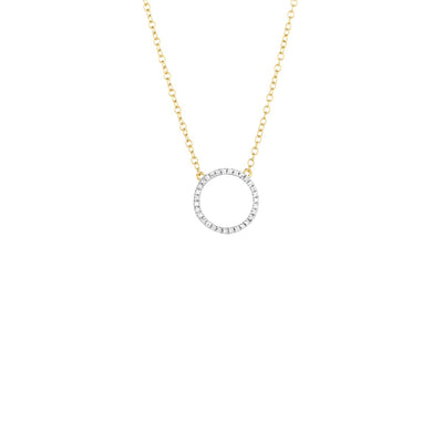 Ella Stein Diamond Open Circle Necklace