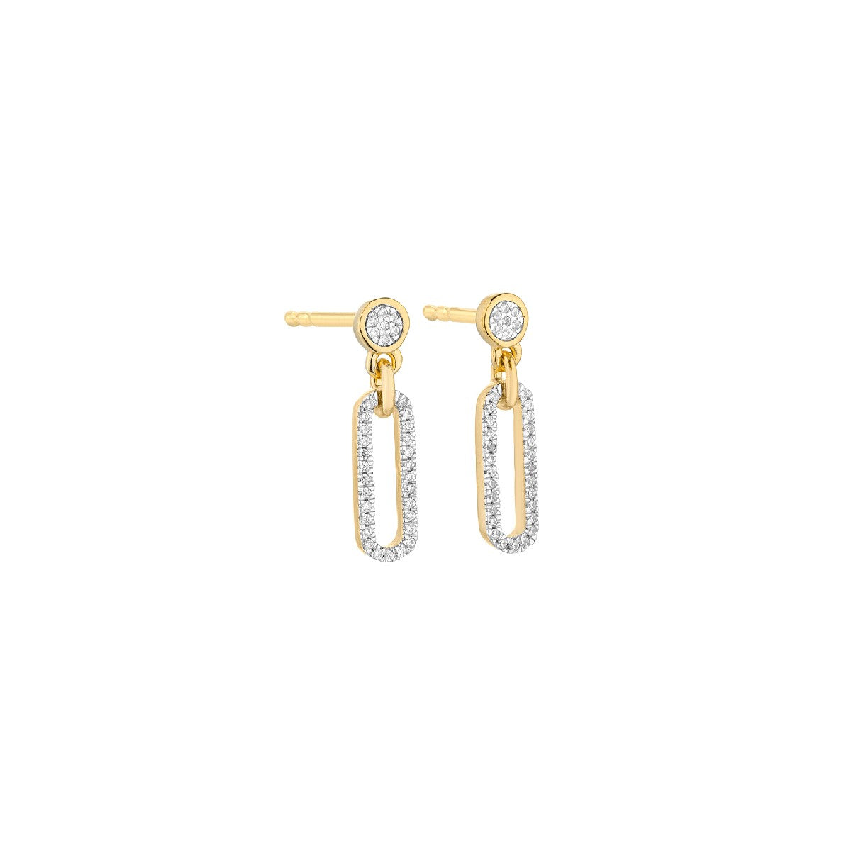 Ella Stein Meet Me in the Middle Diamond Earrings