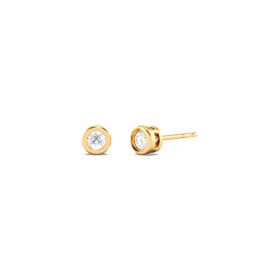 Ella Stein Lab Diamond Bezel Stud Earrings