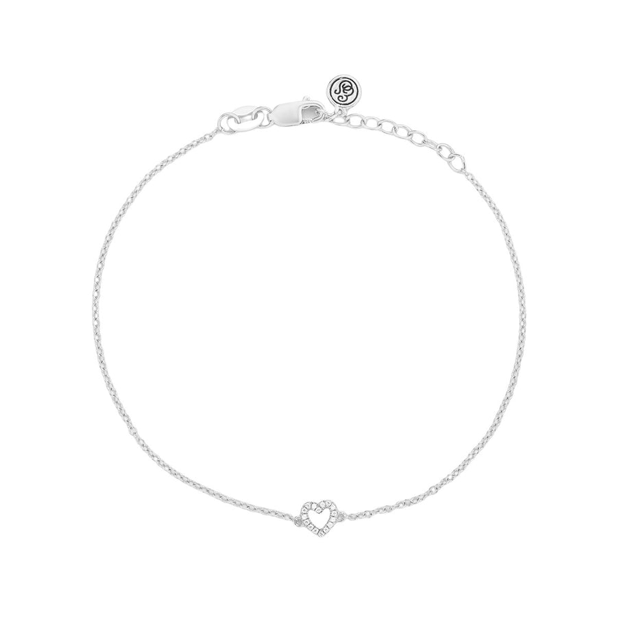 Ella Stein Petite Diamond Heart Chain Bracelet
