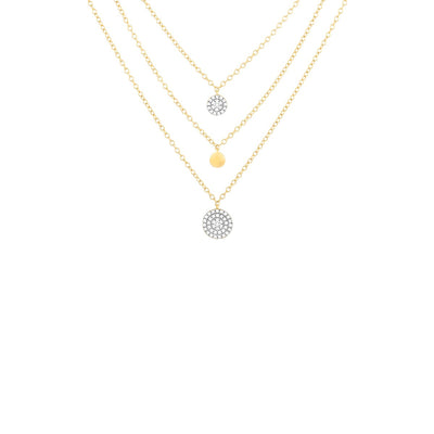 Ella Stein Right Round Layered Diamond Necklace