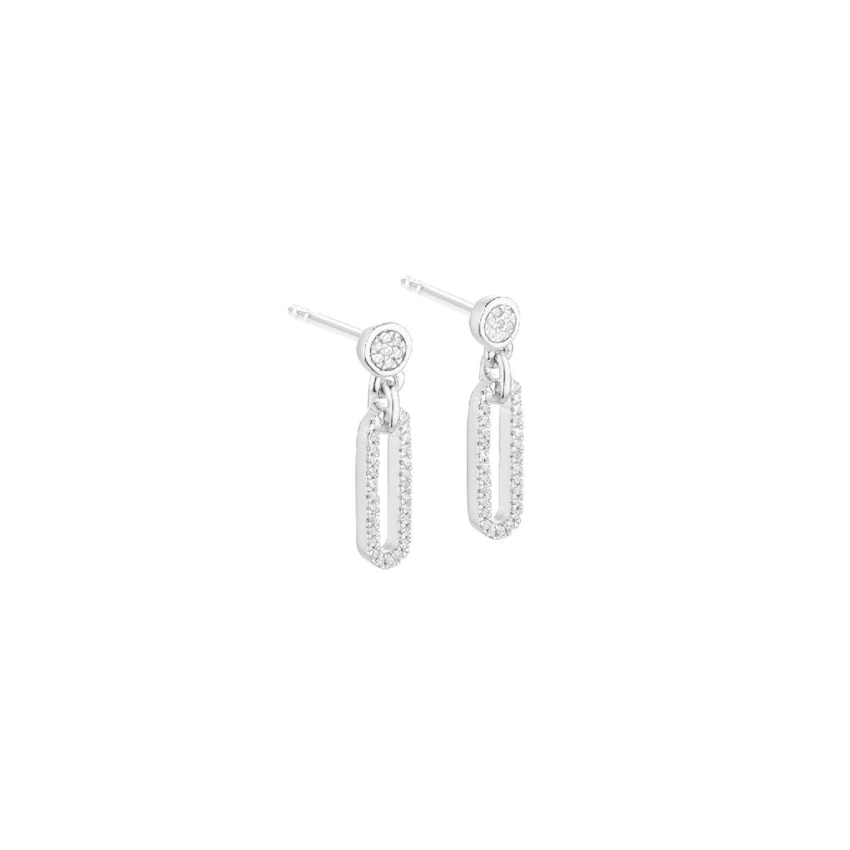 Ella Stein Meet Me in the Middle Diamond Earrings