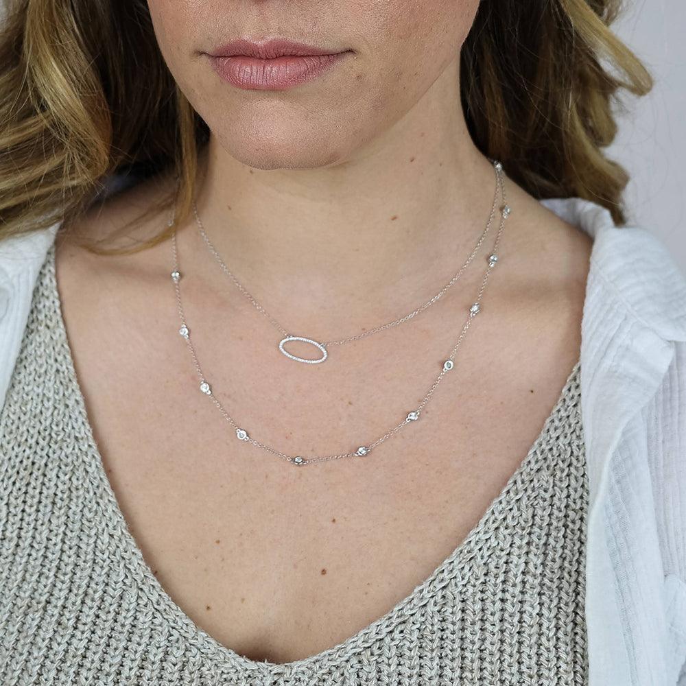Ella Stein Diamond In The Loop Chain Necklace