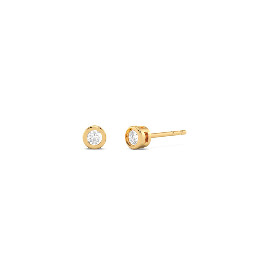 Ella Stein Lab Diamond Bezel Stud Earrings