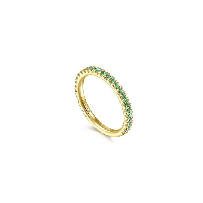 Gabriel & Co. Emerald Stacking Ring