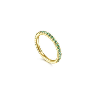 Gabriel & Co. Emerald Stacking Ring