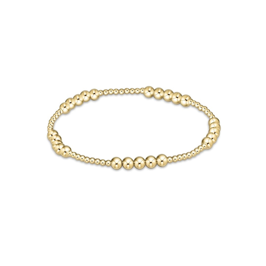 enewton Classic Blissful Pattern 2mm Bead Bracelet - 4mm Gold