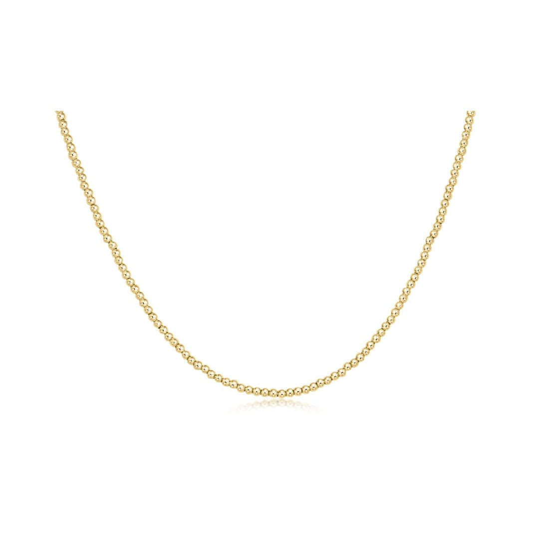 enewton Classic Gold 2mm Beaded Choker Necklace