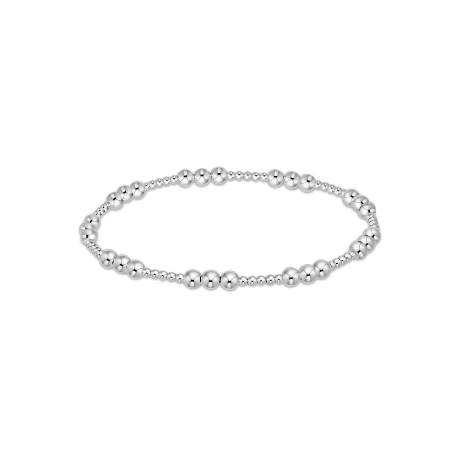 silver beaded bracelet