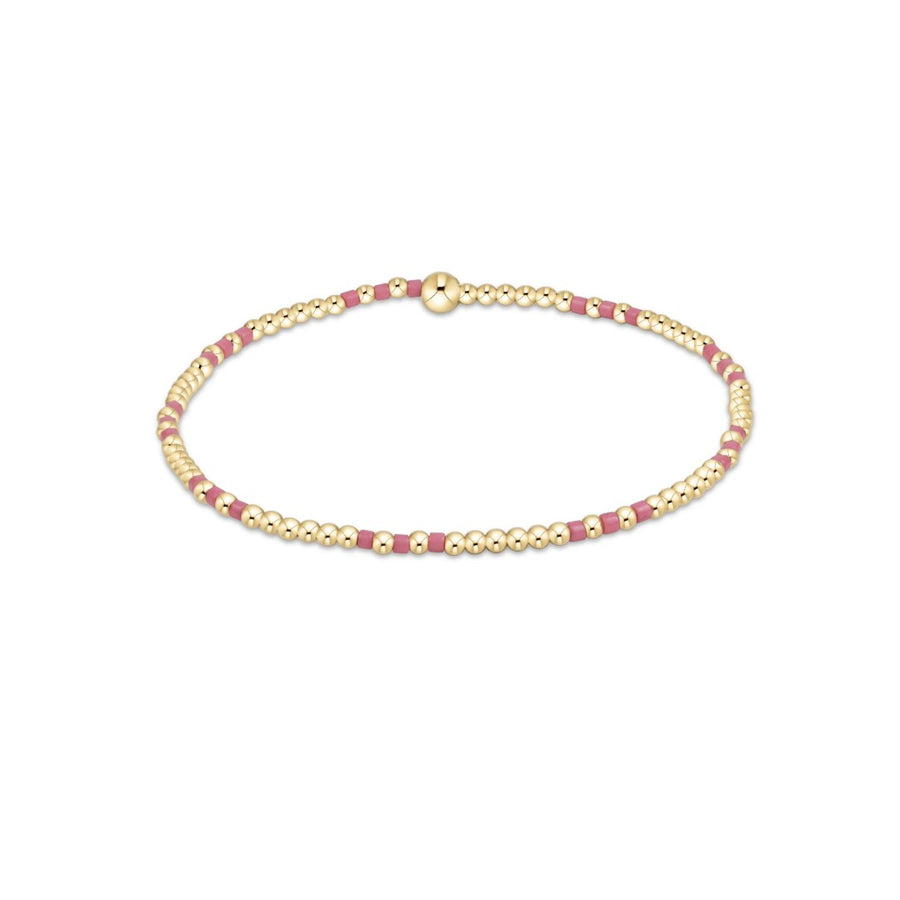 enewton Hope Joy Pattern 2mm Bead Bracelet - Bright Pink