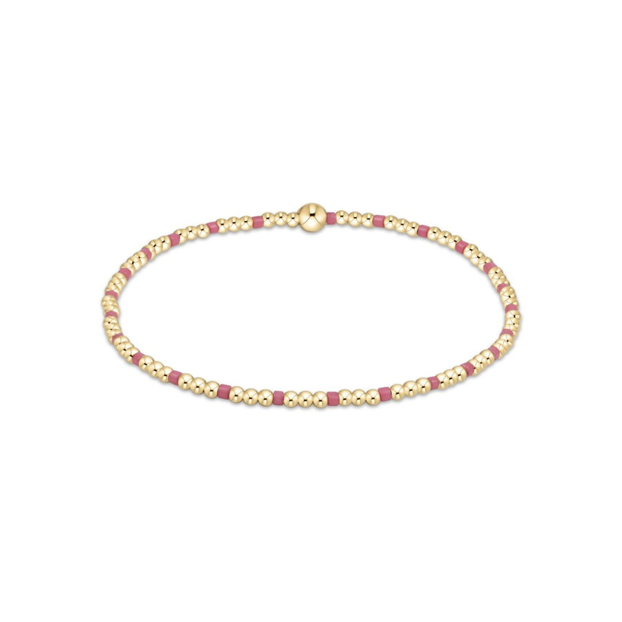 enewton Hope Sincerity Pattern 2mm Bead Bracelet - Bright Pink