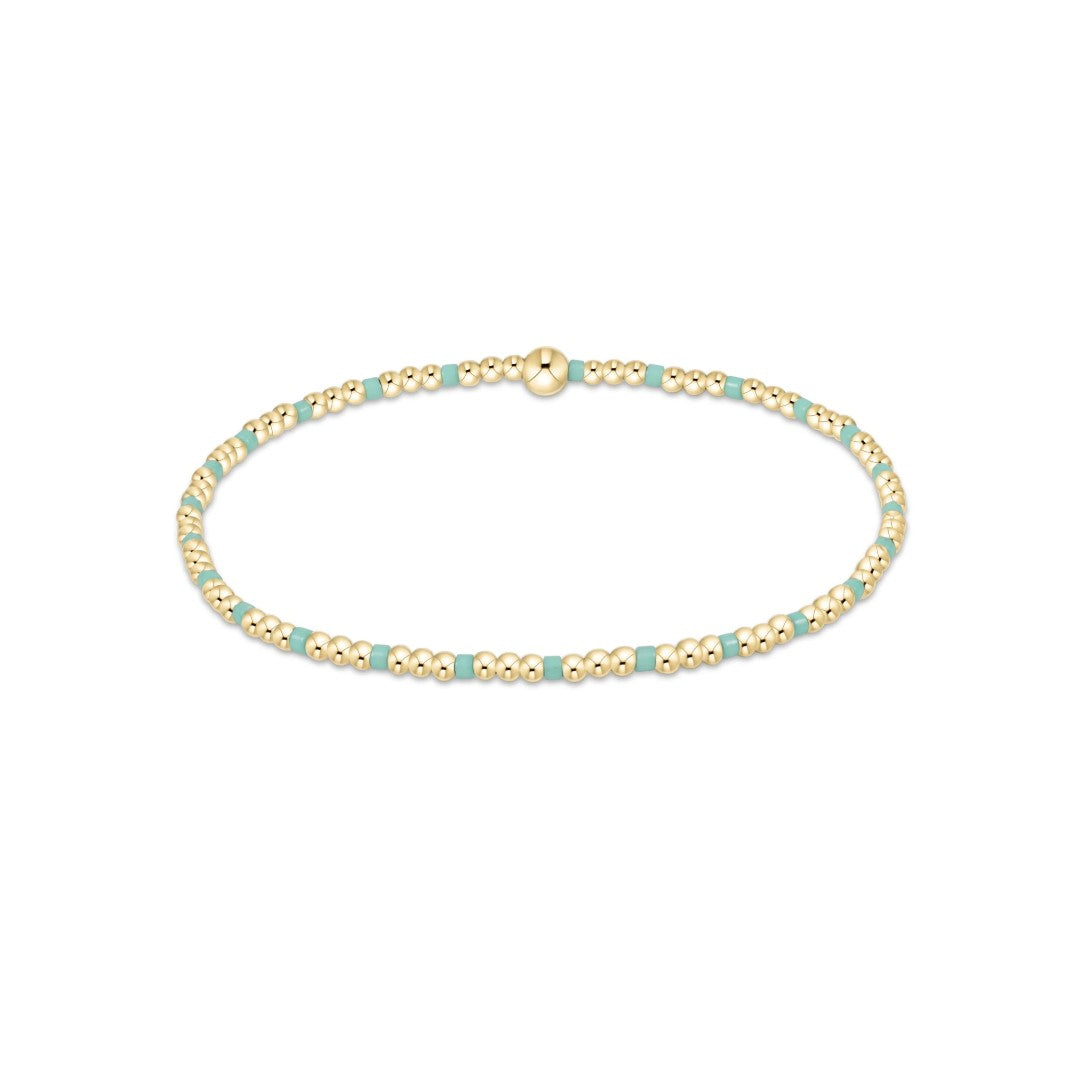 enewton Hope Sincerity Pattern 2mm Bead Bracelet - Mint