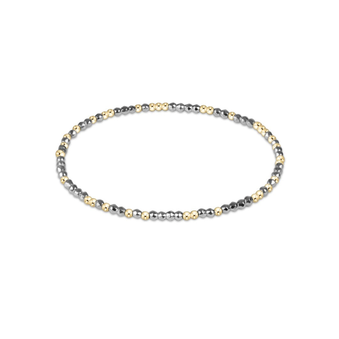 enewton Hope Unwritten Bright Silver Faceted Hematite Bracelet