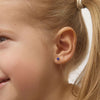 Amethyst Prong Set Little Girl's Stud Earring