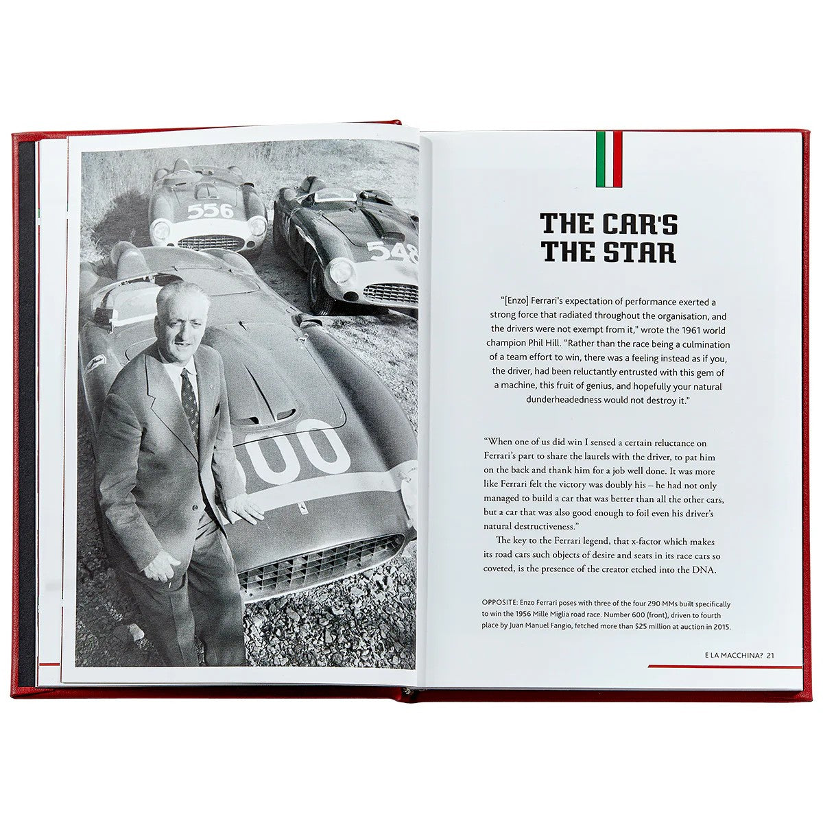 The Story of Ferrari Leather Bound Keepsake Book
