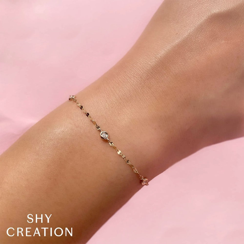 Shy Creation Sparkle Chain Diamond by the Yard Bracelet