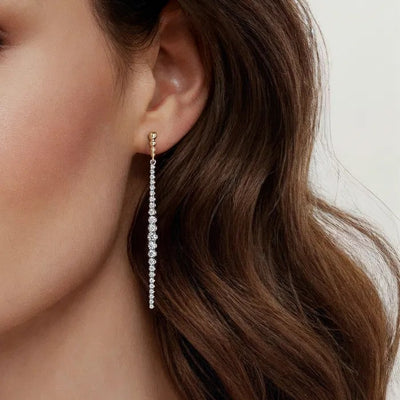 Gabriel & Co. Bujukan Diamond Linear Earrings