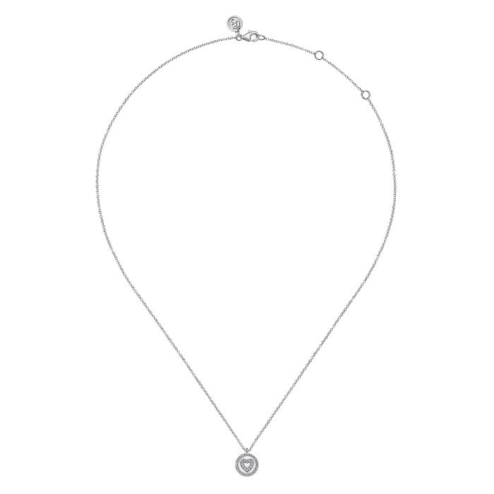 Gabriel & Co. Bujukan Diamond Heart Pendant Necklace