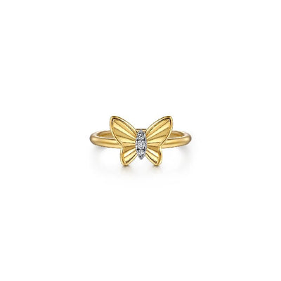 Gabriel & Co. Butterfly Diamond Ring