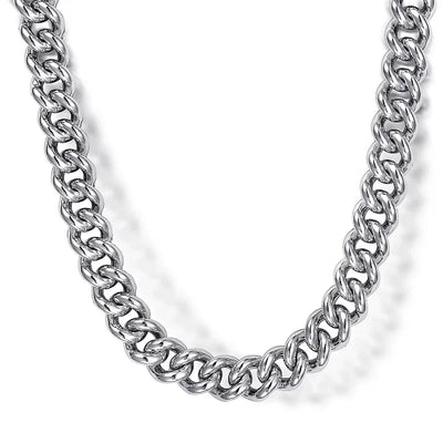 Gabriel & Co. 7mm Sterling Silver Men's Link Chain Necklace