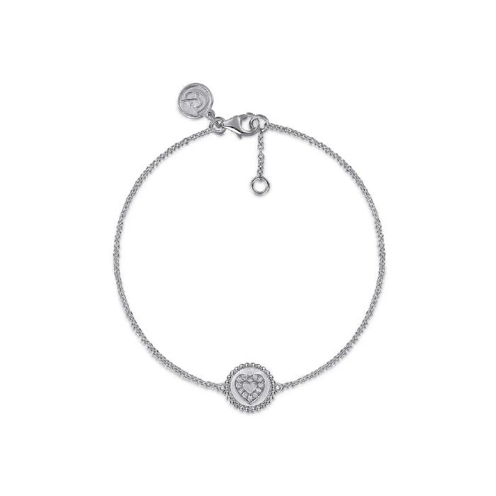 Gabriel & Co. Bujukan Diamond Heart Bracelet