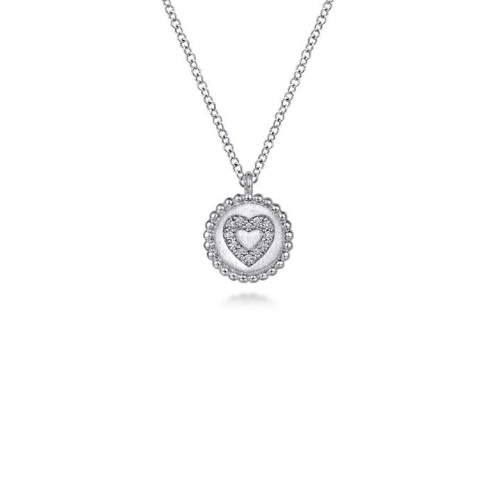 Gabriel & Co. Bujukan Diamond Heart Pendant Necklace