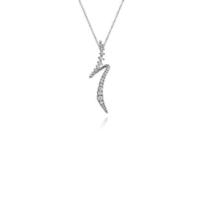 Gabriel & Co. Graduating Diamond Bypass Pendant Necklace