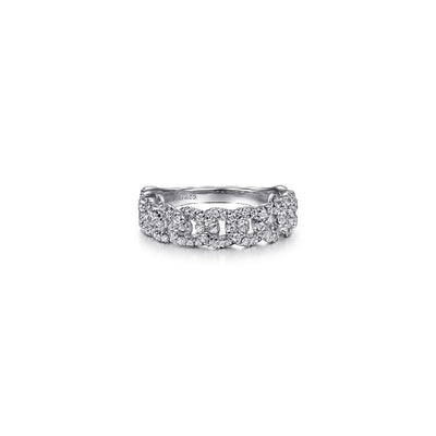 Gabriel & Co. Diamond Chain Link Ring