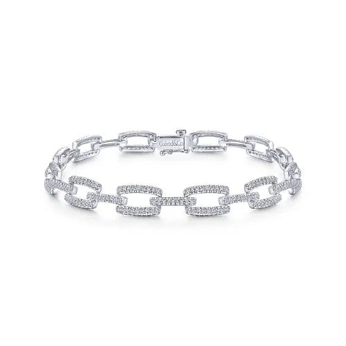 Gabriel & Co. Diamond Rectangular Link Tennis Bracelet