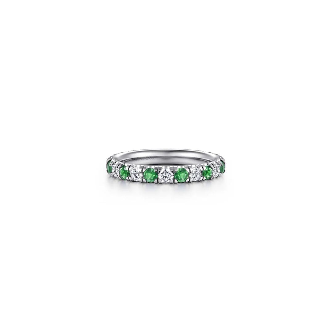 Gabriel & Co. Emerald & Diamond Ring