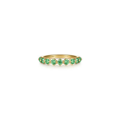 Gabriel & Co. Emerald Stacking Ring