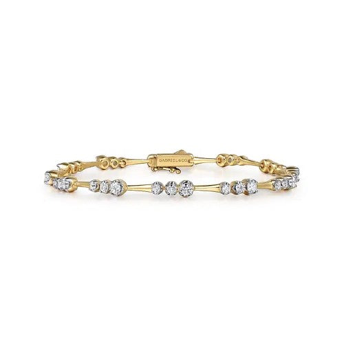 Gabriel & Co. Graduated Diamond Station Tennis Bracelet