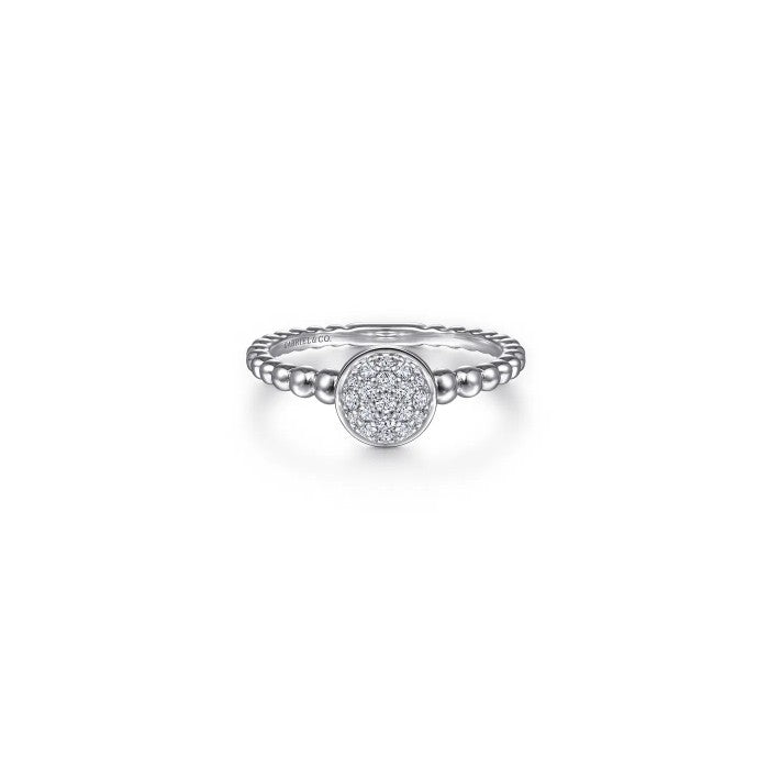 Gabriel & Co. Pave White Sapphire Bujukan Ring
