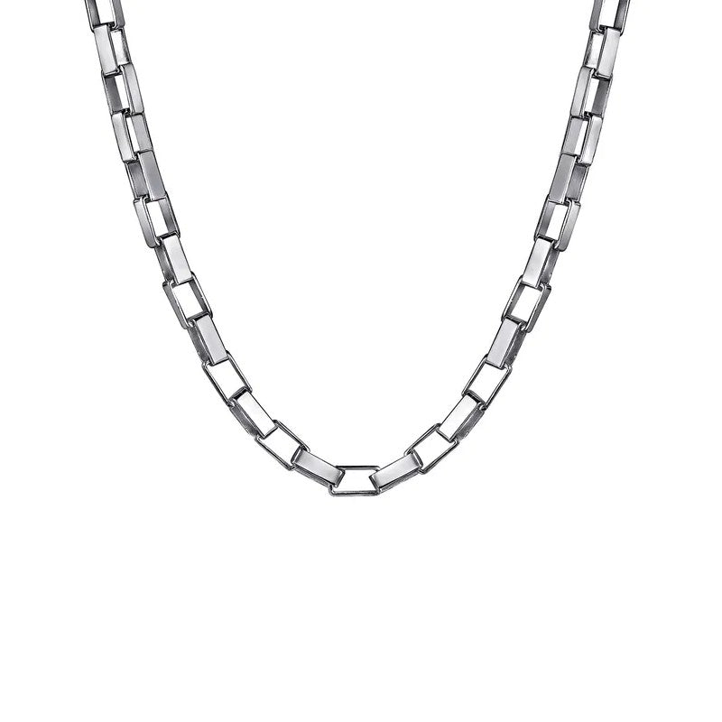 Gabriel & Co. Solid Men's Box Chain Necklace