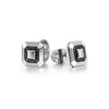 Gabriel & Co. Square Cufflinks with Black Spinel