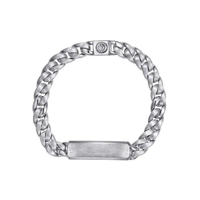 Gabriel & Co. ID Cuban Link Chain Men's Bracelet