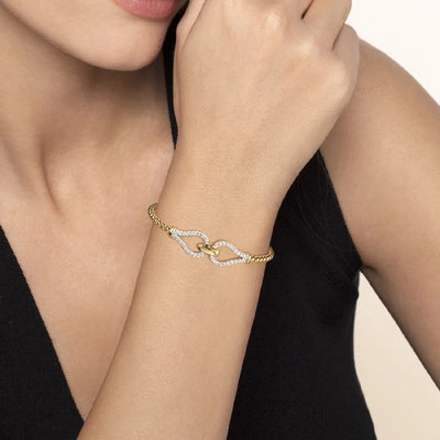 Gabriel & Co. Diamond Latch Bujukan Bangle