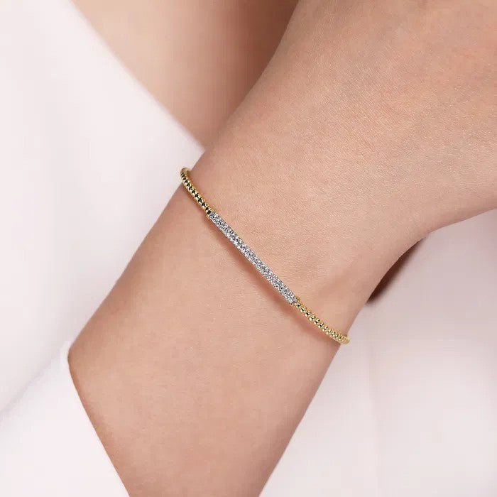 Gabriel & Co. Bujukan Diamond Bar Split Bangle