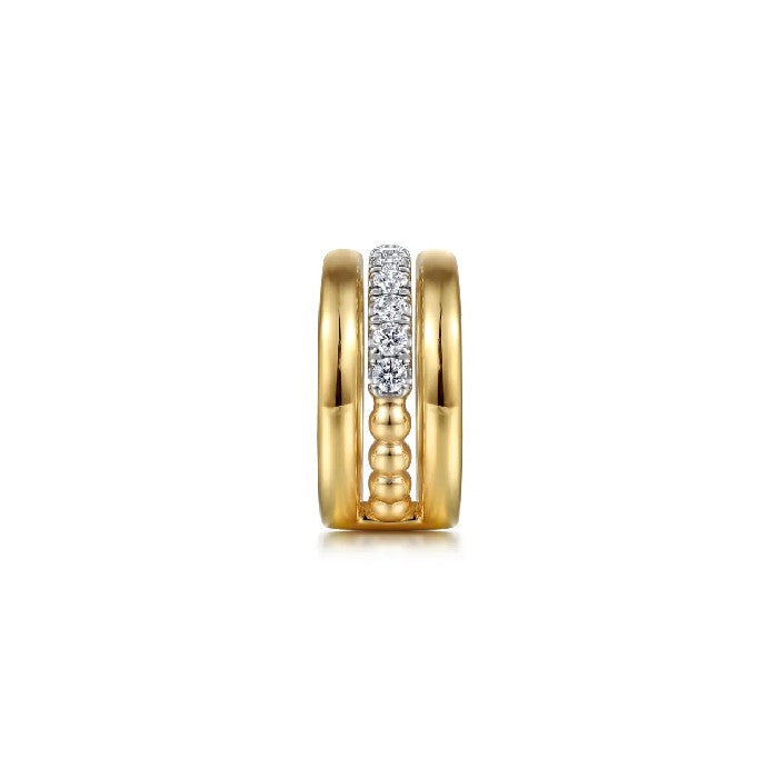 Gabriel & Co. Diamond Layered Bujukan Ring