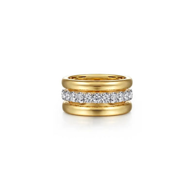 Gabriel & Co. Diamond Layered Bujukan Ring