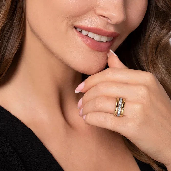 Gabriel & Co. Diamond Layered Bujukan Ring