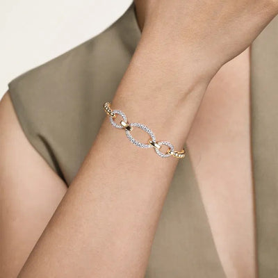 Gabriel & Co. Bujukan Diamond Link Split Bangle