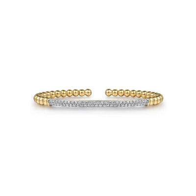Gabriel & Co. Diamond Pave Bar Bujukan Split Bangle
