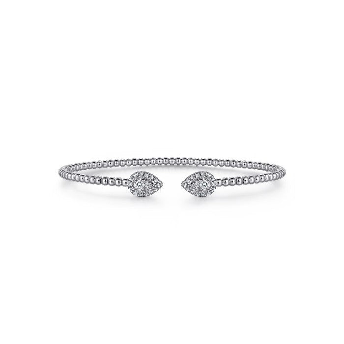 Gabriel & Co. Diamond Pear Shape Bujukan Bangle